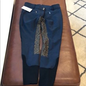 Navy Silicone High Waist Breeches